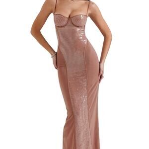 slim fit dress slacks House of CB Persephone Smoke Corset Dress – The Dress Nook
